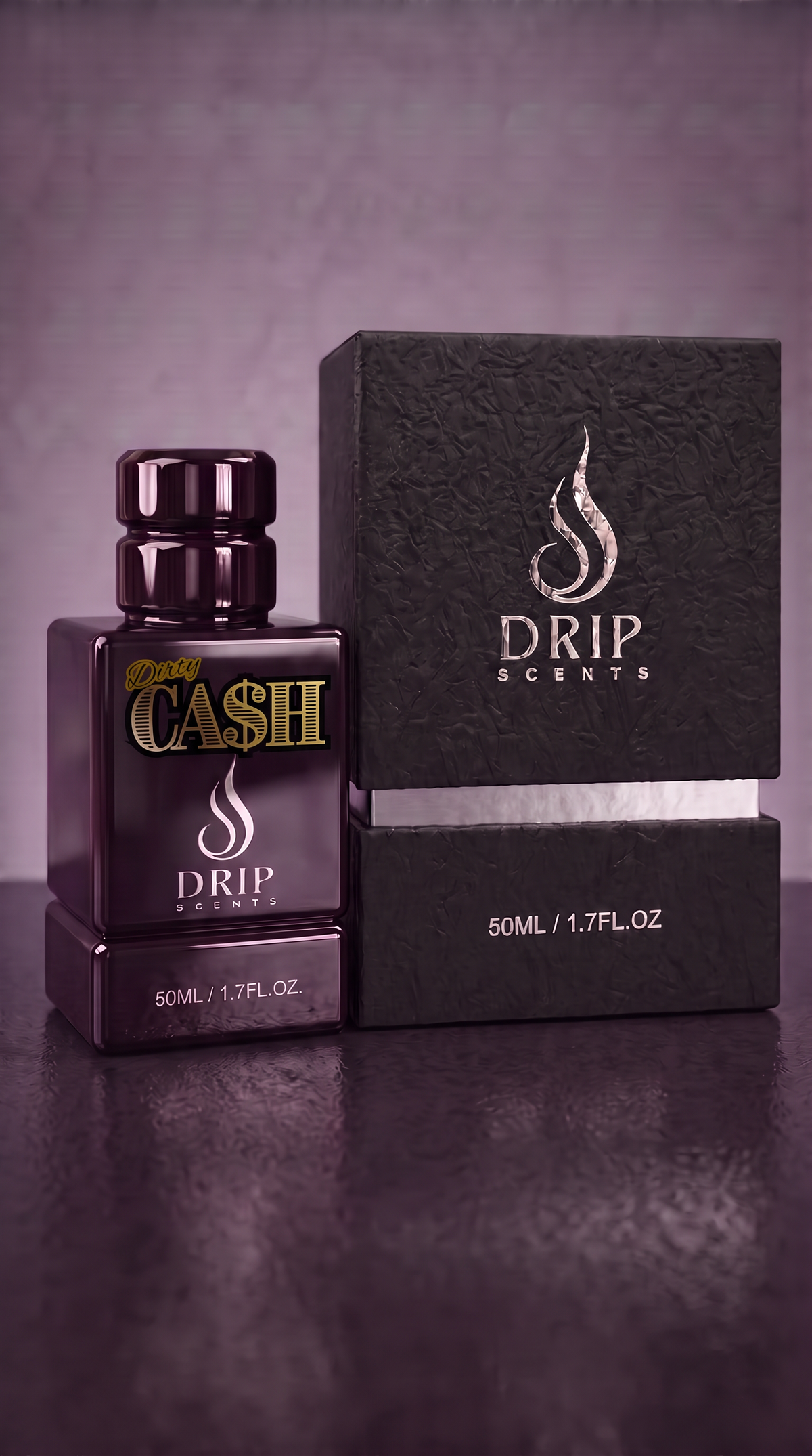 DIRTY CASH Extrait de Parfum bottle by Drip Scents